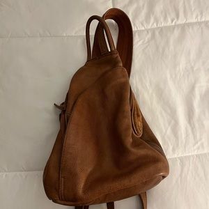 Free People leather backpack purse
